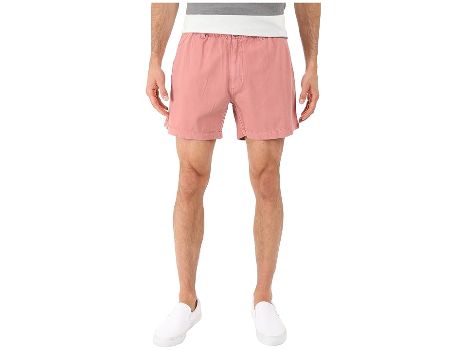 

Vintage 1946 Snappers Vintage Washed Elastic Waistband Shorts (Charleston Brick) Men's Shorts