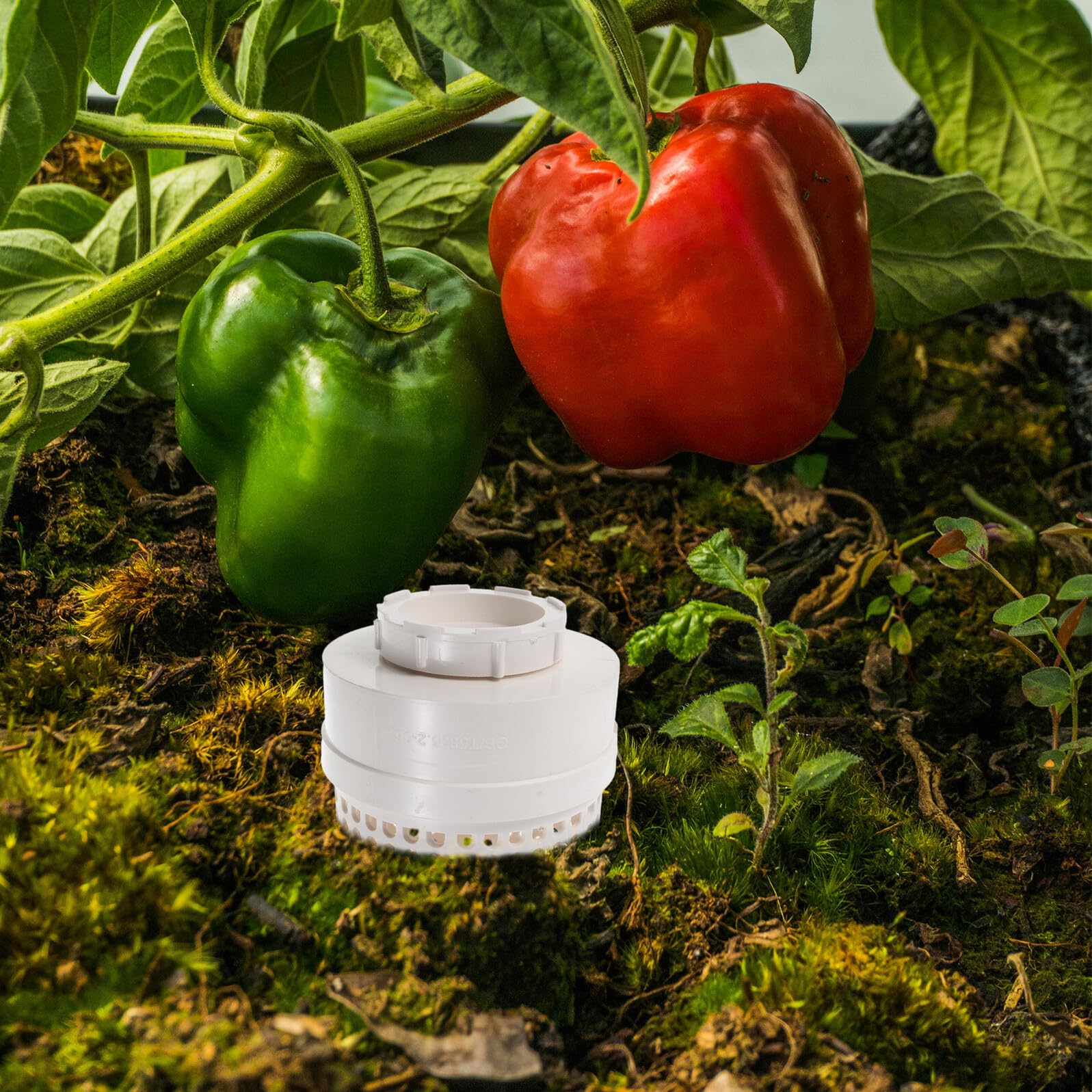 Contenedor de Humus de Lombriz de Plástico Blanco para Compostaje | Torre de Lombrices, Uso Interior y Patio, Residuos de Cocina y Vegetales, Resultado Nutritivo