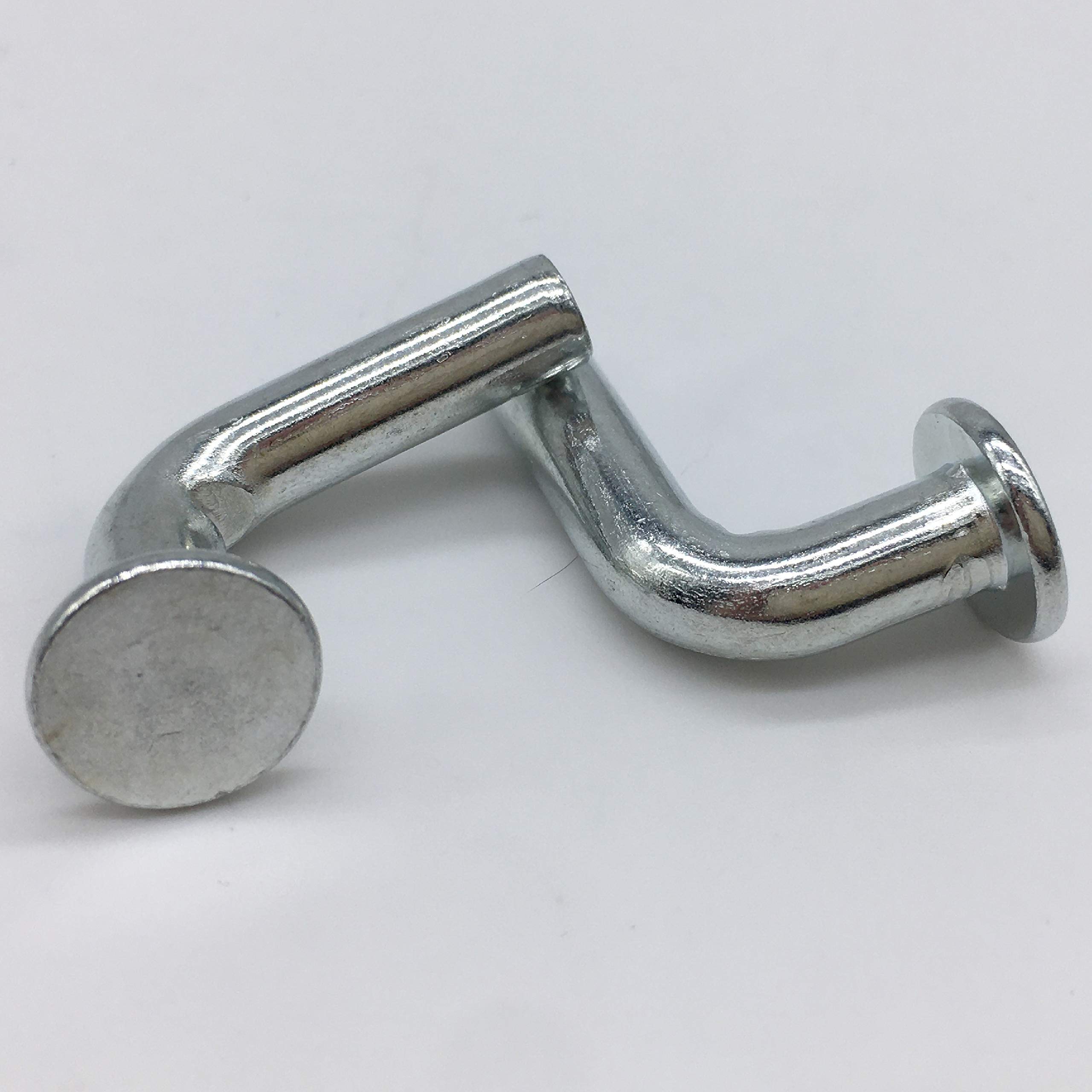 Fall von 1 Packung, 50 Stk/Packung, Universal Palettenregal-Tropfen-Pin, Breite Locker Sicherheit Clip, 37/64"| 0.57"/14.5 mm Flachkopf|Silber|M740