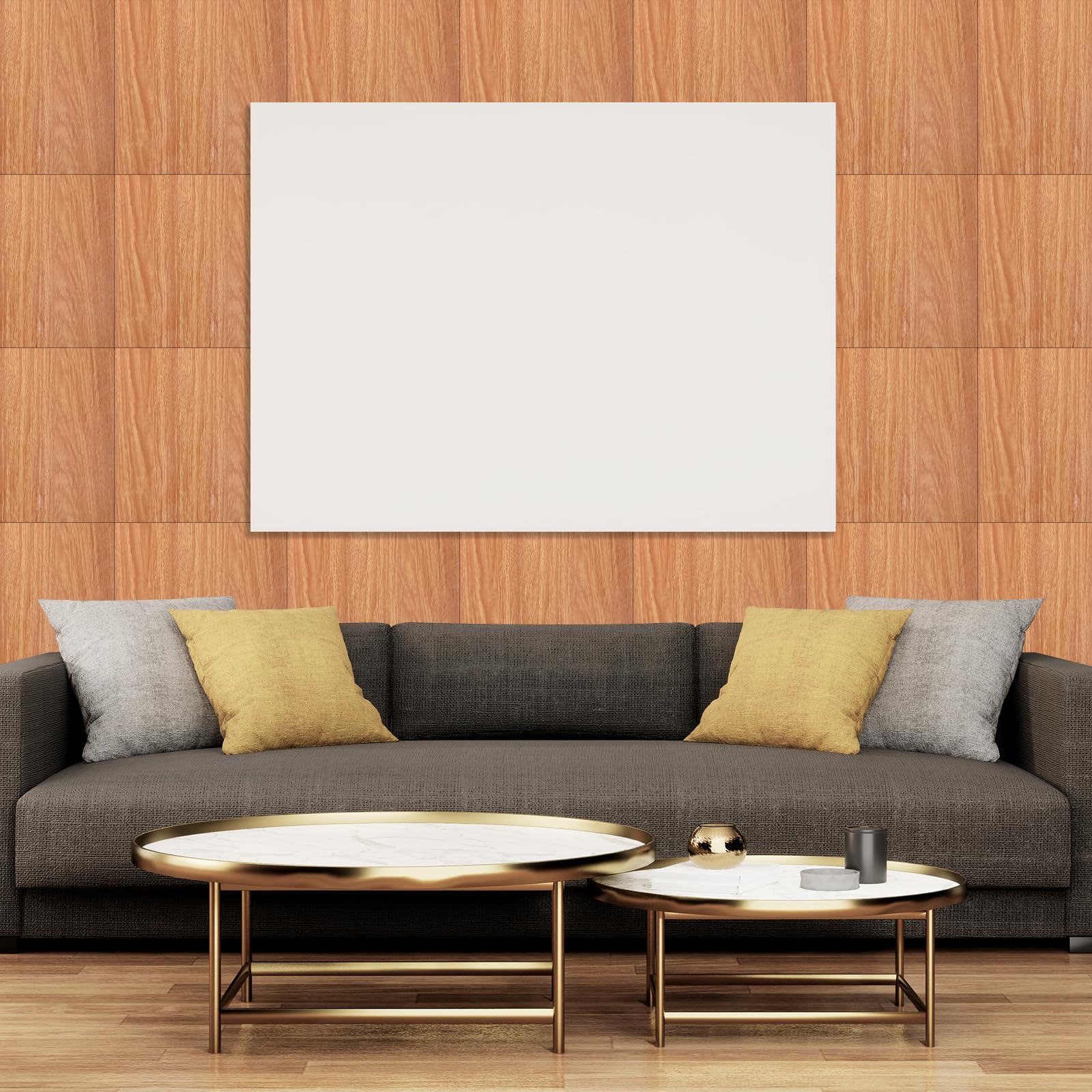 20 paneli ściennych 3D, z rysunkiem słojów drewna, panele ścienne, samoprzylepne, okładzina ścienna PCW, wodoodporne, 30 x 30 cm na panel, do salonu, sypialni jako ściana akcentująca (kolor