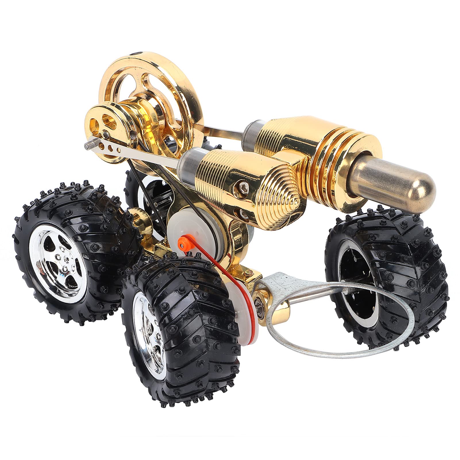 Generic Modello di Motore per Auto Stirling Squisito Kit di Fisica in Miniatura in Lega di Zinco Giocattolo per L'apprendimento della Fisica in Aula Oggetti di Scena per Bambini e Adulti 6,2 X 4,5 X