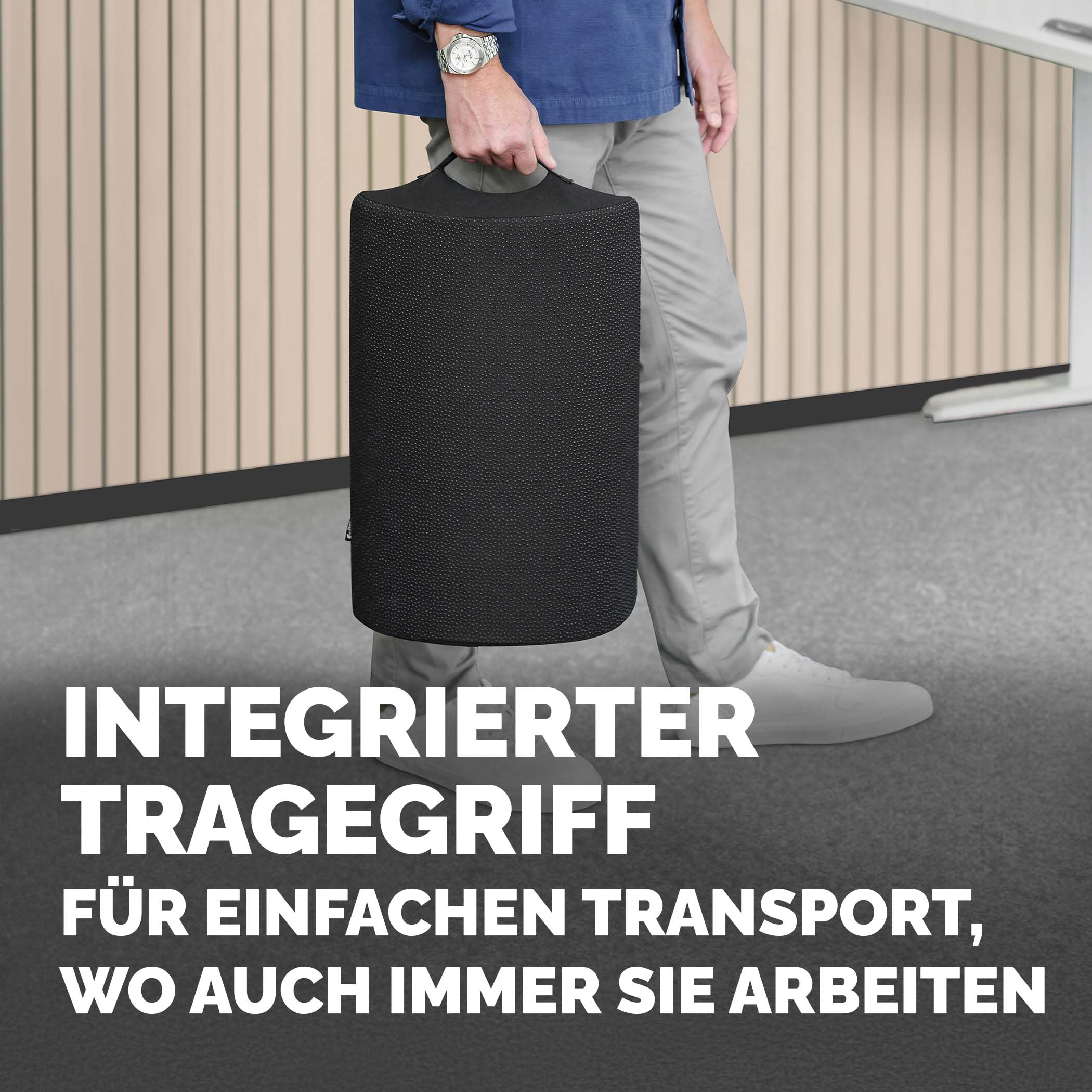 Fellowes Breyta Fußstützenkissen - Ergonomische Unterstützung, Schaukelbewegung, rutschfeste Unterlage, umweltfreundliche Materialien, Tragegriff, 5 Jahre Garantie, ideal für Büro und Zuhause