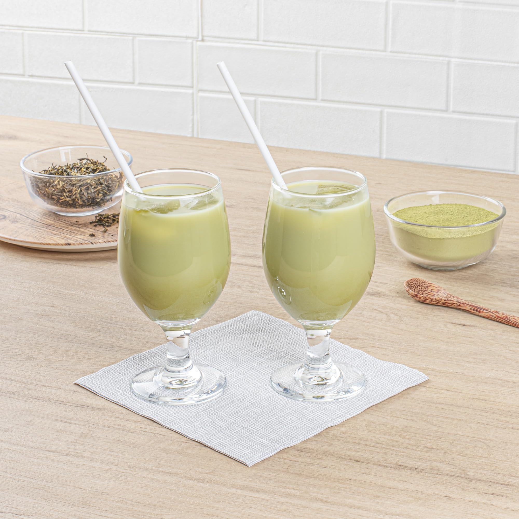 Restaurantware-Tea Tek 35 Ounce Powder Mixes 10 Resealable Powder Mixes For Beverages - Matcha Green Tea Flavoured Vaccum-Sealed — view 7