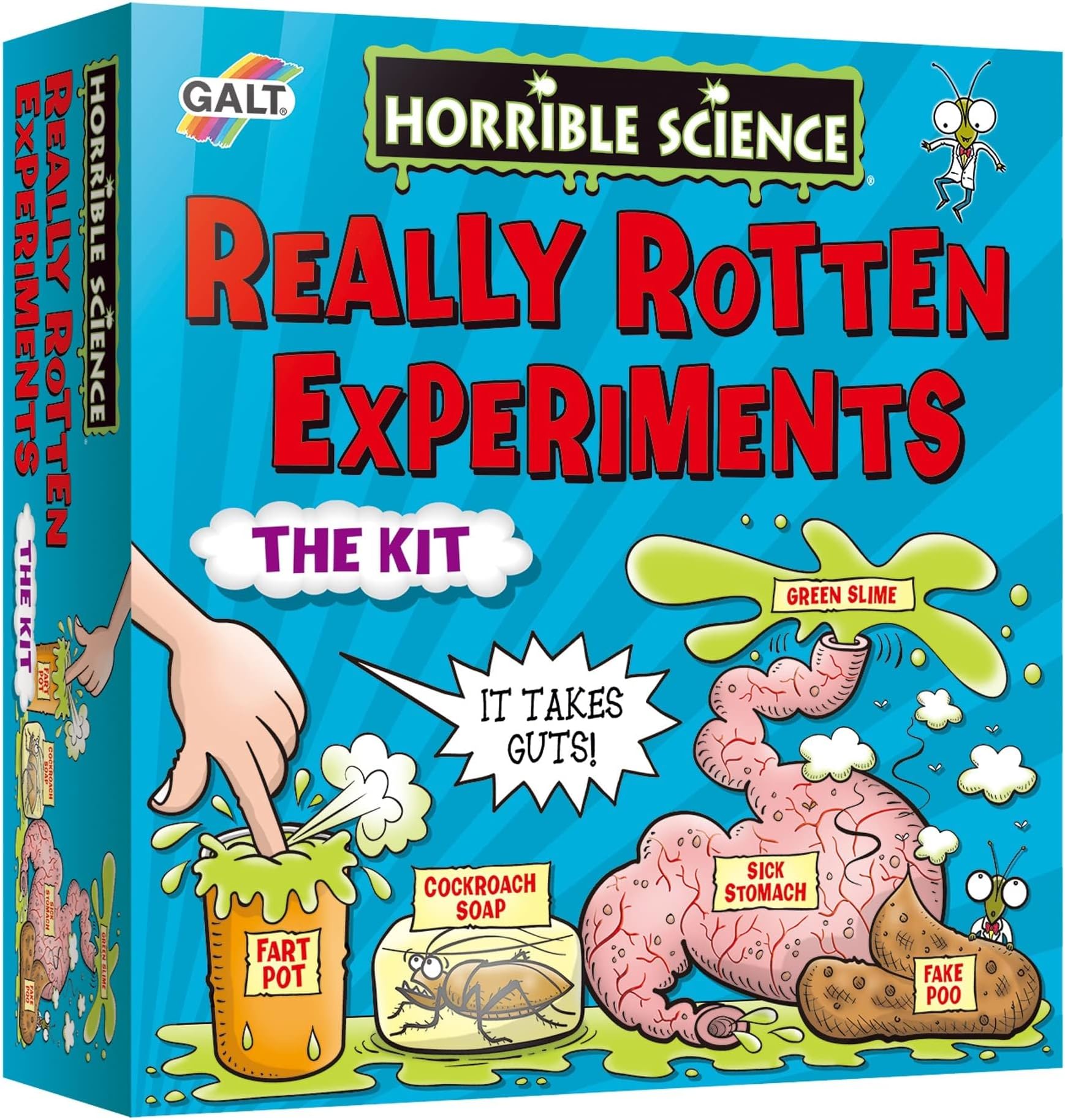 Galt Really Rotten Experiments – Horrible Science Kit with 10 Fun Experiments for Kids, Boys, Girls – National Curriculum STEM Toys with Fake Stomach & Poo Mould – Educational Toys for 8+ Year Olds