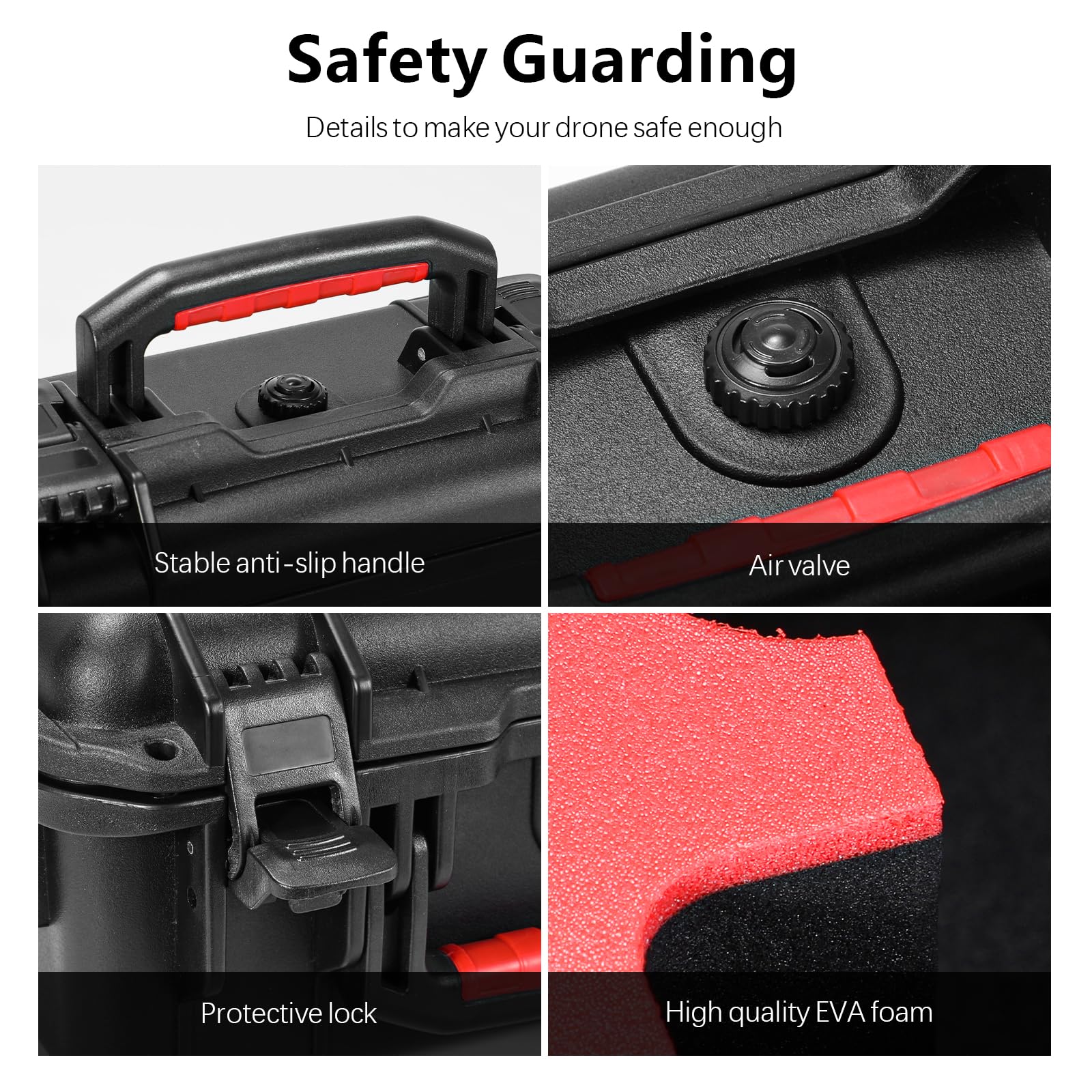 FPVtosky Custodia Rigida per DJI NEO 2, Valigia Impermeabile per Accessori NEO 2 Fly More Combo, Adatta al Controller Remoto DJI RC-N3 [SOLO CUSTODIA]