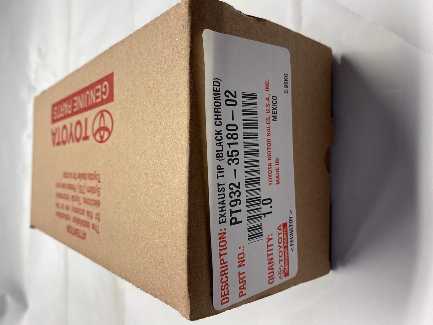 Toyota Genuine Parts - Taco Exhst Tip Blk (PT932-35180-02)