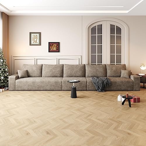 Miniatura 3 de Modern Modular Sectional Couches Sofa, 168 Inch Cloud Sectional Couch with Deep Seat, Upholstered Convertible Sofa Bed for Living Room Bedroom