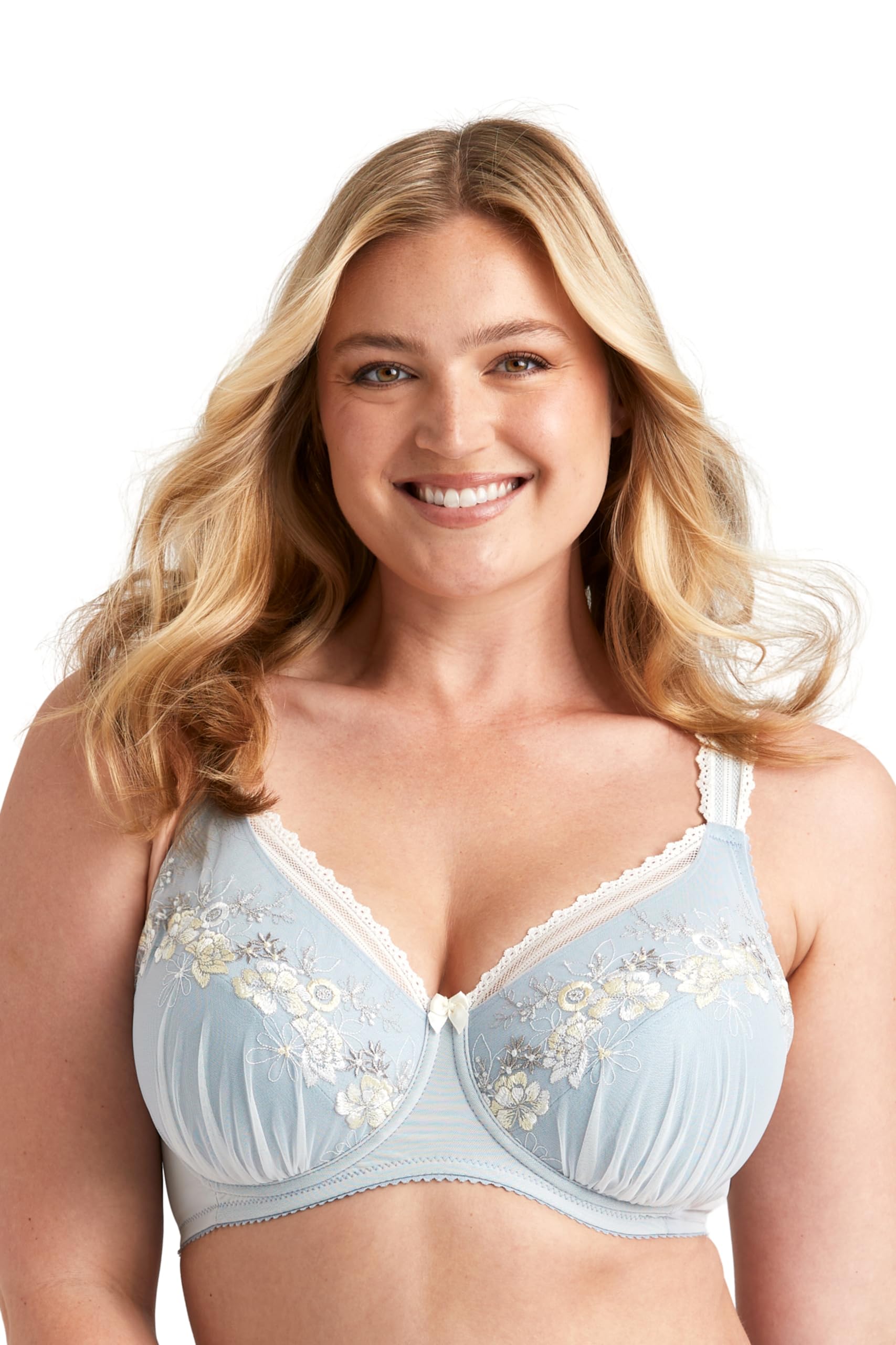 Miss Mary of Sweden Floral Sun Bügel-BH – ungepolstert, Charmeuse & Stickerei, Design von Lars Wallin