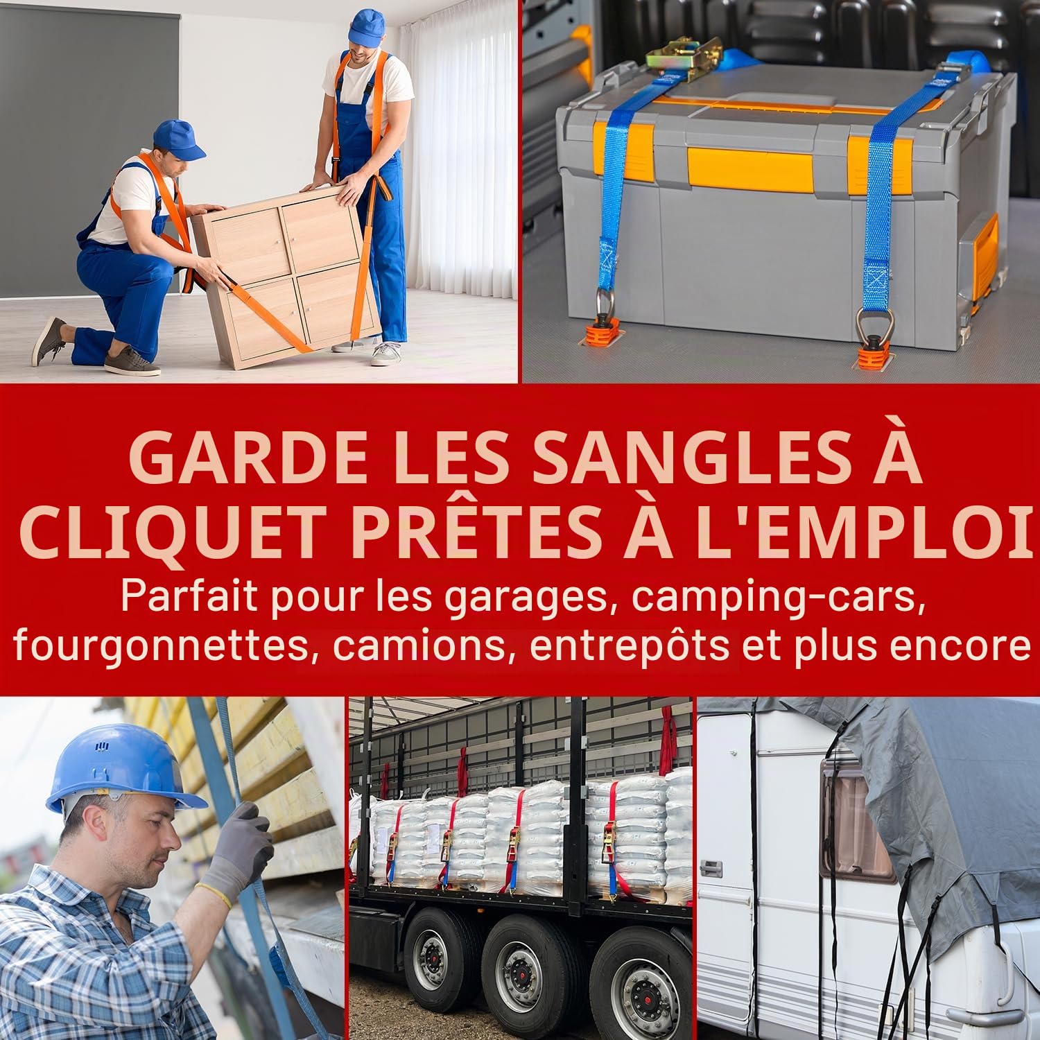 Outil d'enroulement de sangle à cliquet – Rouleaux de sangle en acier pour lits plats, sangles de camionneur et sangles de treuil de remorque – Équipement à plat – S'adapte à la plupart des