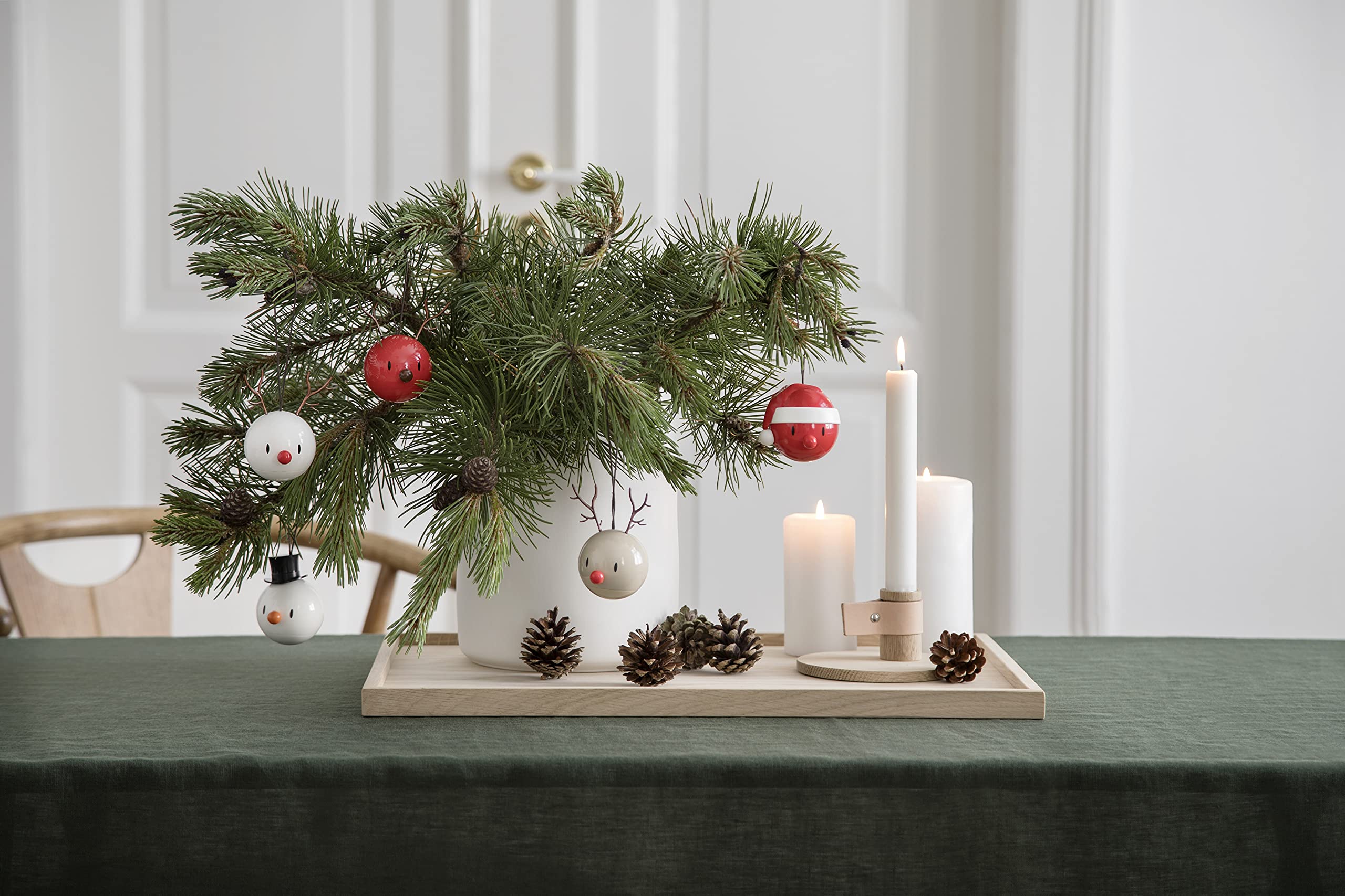 Hoptimist - Scandinavisch design - kerstfiguur - Soft Santa - Small - rood - cadeau-idee : Hoptimist - plast