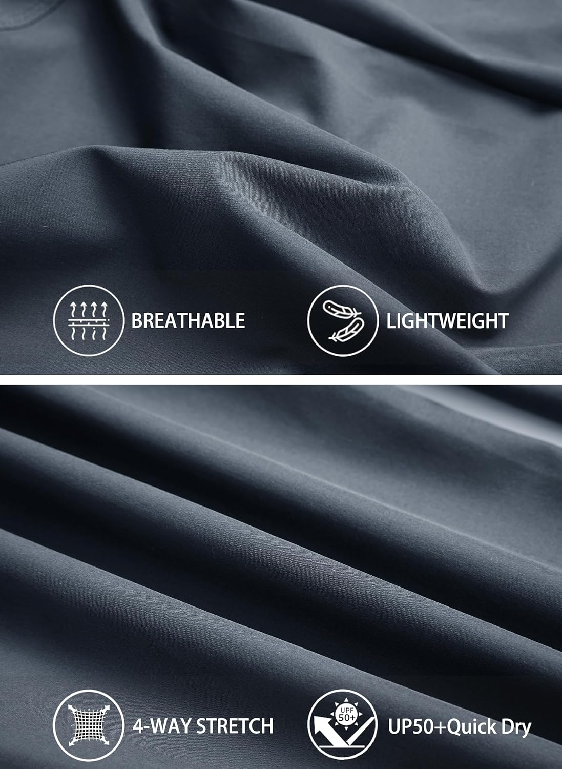 Men's Athletic Hiking Pants Lightweight Quick Dry Travel Fishing Joggers Running Workout Active Track Pants - Image 5