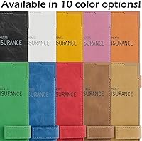 Vista 3 de Portadocumentos de Seguro de Auto y Tarjeta de Registro, Naranja, Universal