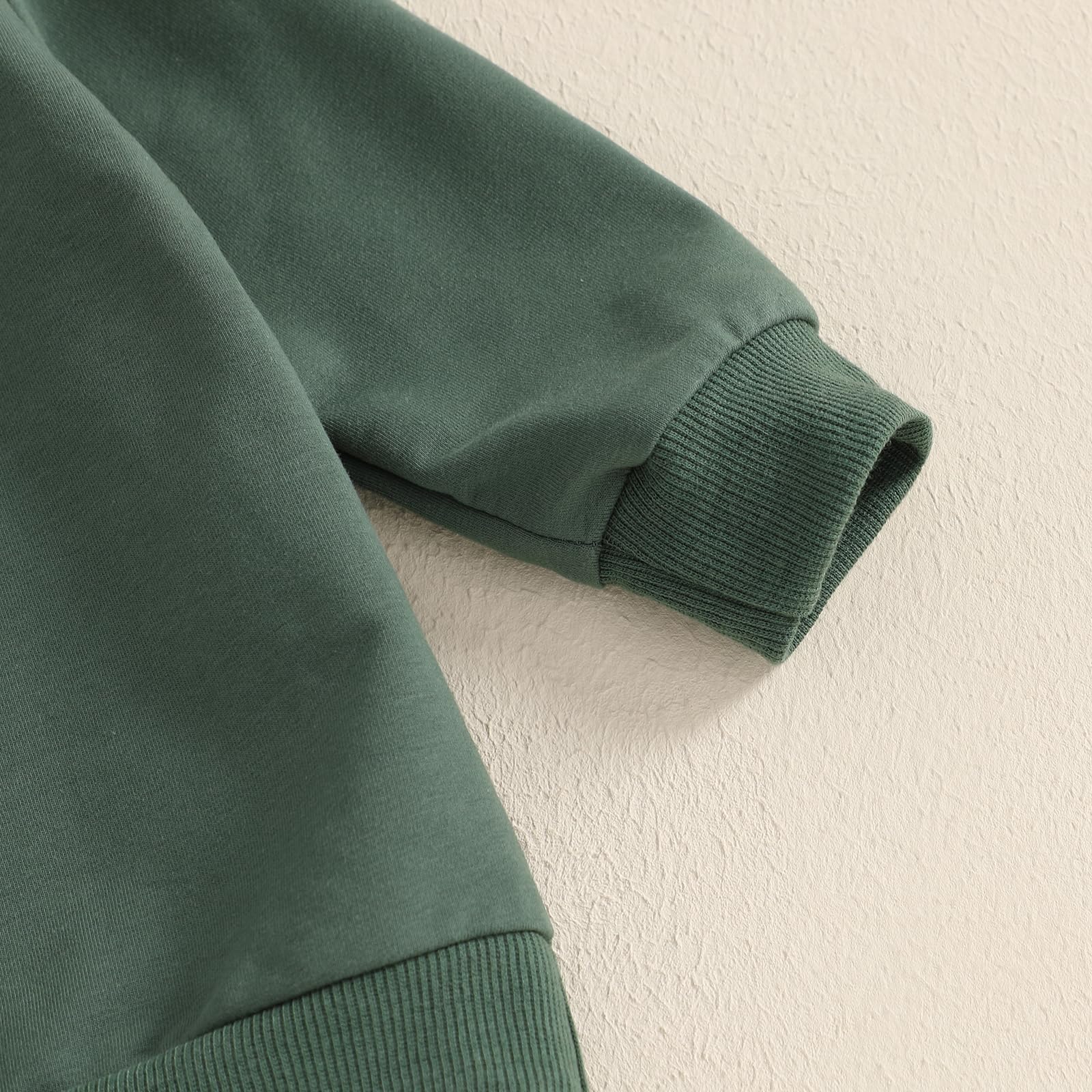 Geagodelia Sudaderas para bebés y niños pequeños, de manga larga, para primavera y otoño, color liso, sin botones, elástico, ropa de 3 piezas
