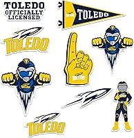 Vista 103 de Universidad de Florida Central - Paquete variado de 9 calcomanías de vinilo grandes de lujo - Laptop, botella de agua, álbumes de recortes, tableta