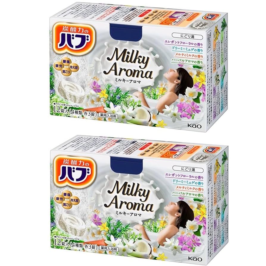 P/ 花王 バブ ミルキーアロマ 40g×12錠　20箱 計240錠 Amazon | バブ ミルキーアロマ 12錠入 [医薬部外品] | バブ