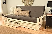 Vista 60 de MFD Futón Montana, Verde, Madera, Colchón canadiense