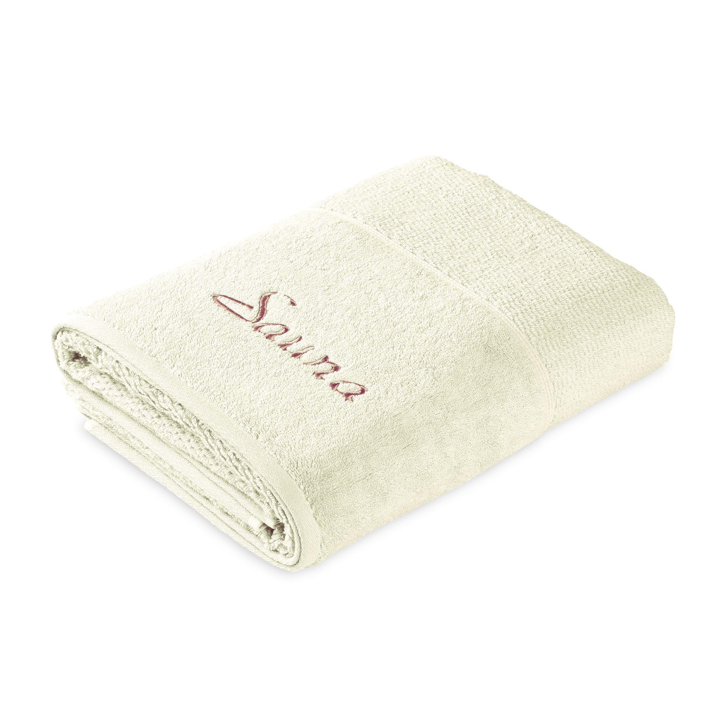 Möve Beige Frottana Pearl Sauna Towel 80 X 200 Cm, 100% Cotton, Ivory