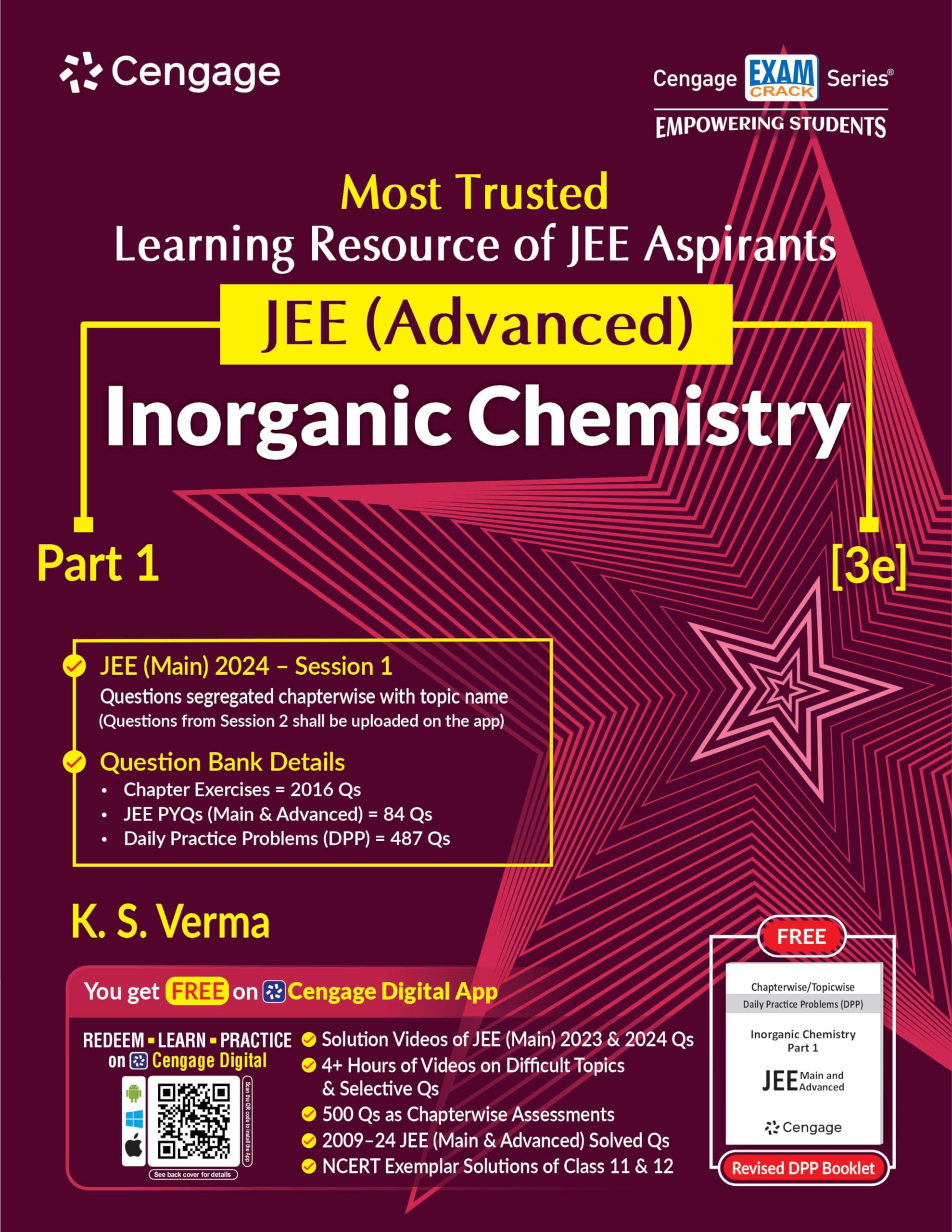 OLD EDITION JEE Advanced Inorganic Chemistry: Part 1 with Free Online Assessments and Digital Content 2024