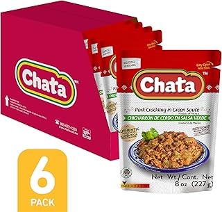Chata Pork Crackling in Green Sauce, 8 oz, Pack of 6