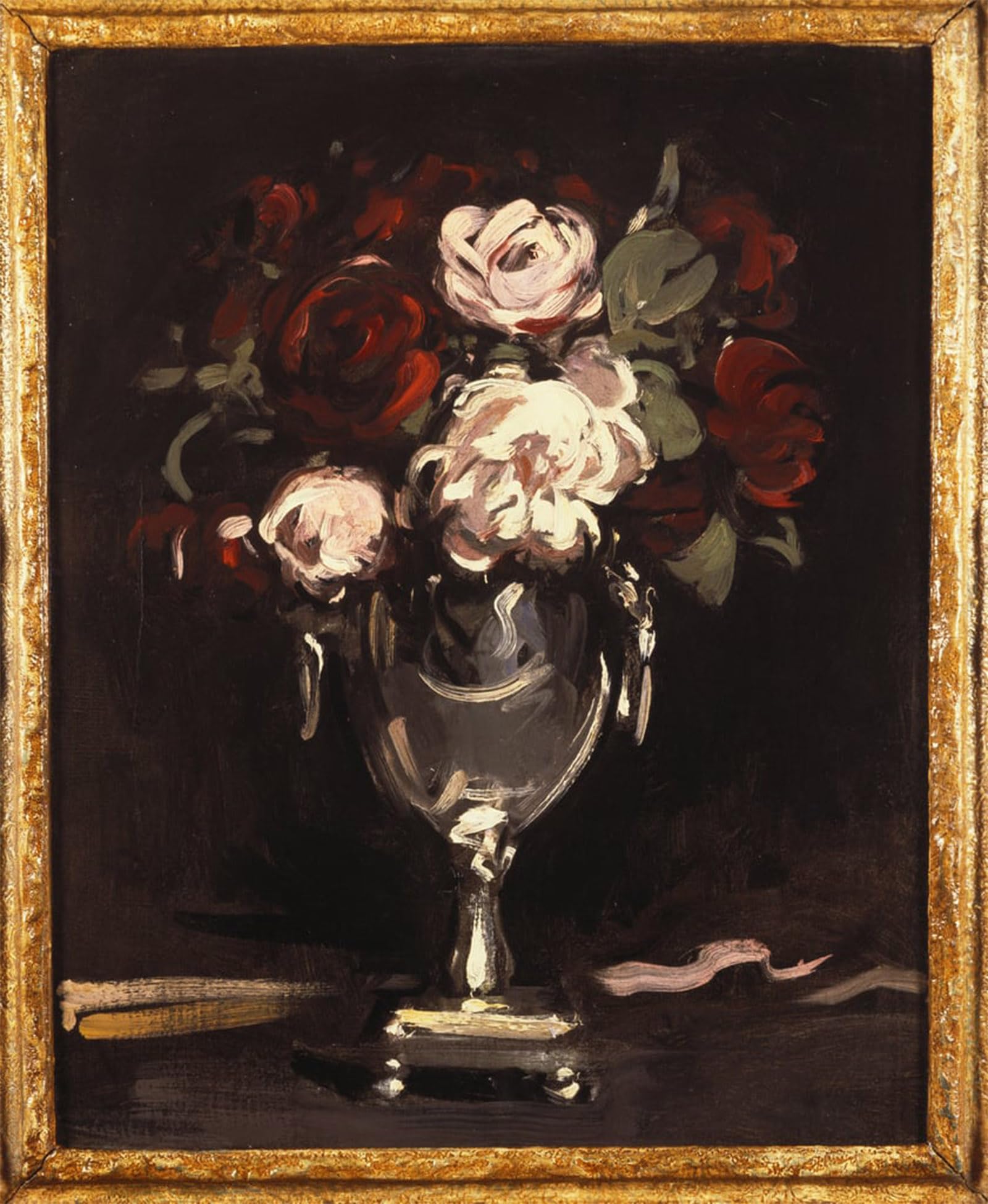 ARTXLXXBN Famous Painting Art Wall Decor Abstract Art Picture Red and White Roses in a Silver Urn by Samuel John Peploe Animal Pictures for Home Decor 60x90cm