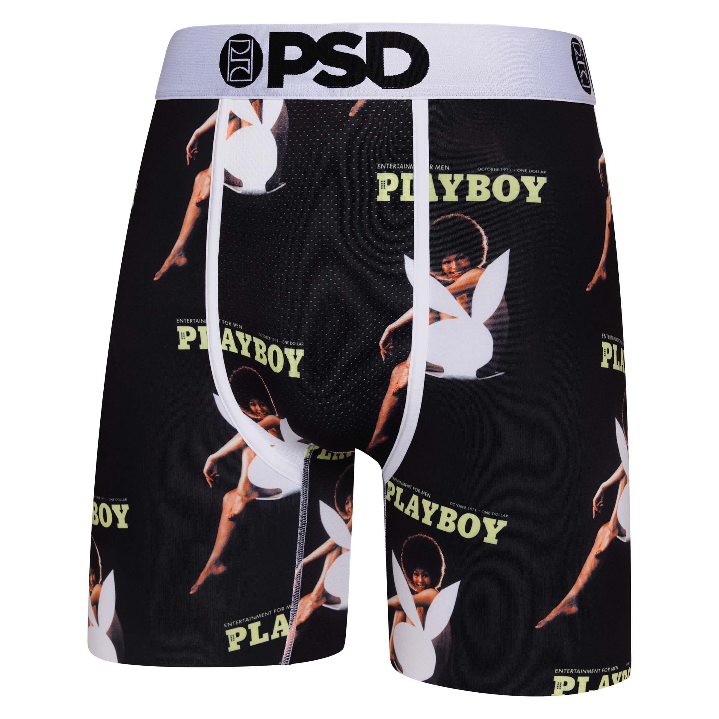 PSD Men's Playboy Girls Boxer Briefs, Breathable Men's Underwear, Moisture-Wicking Fabric