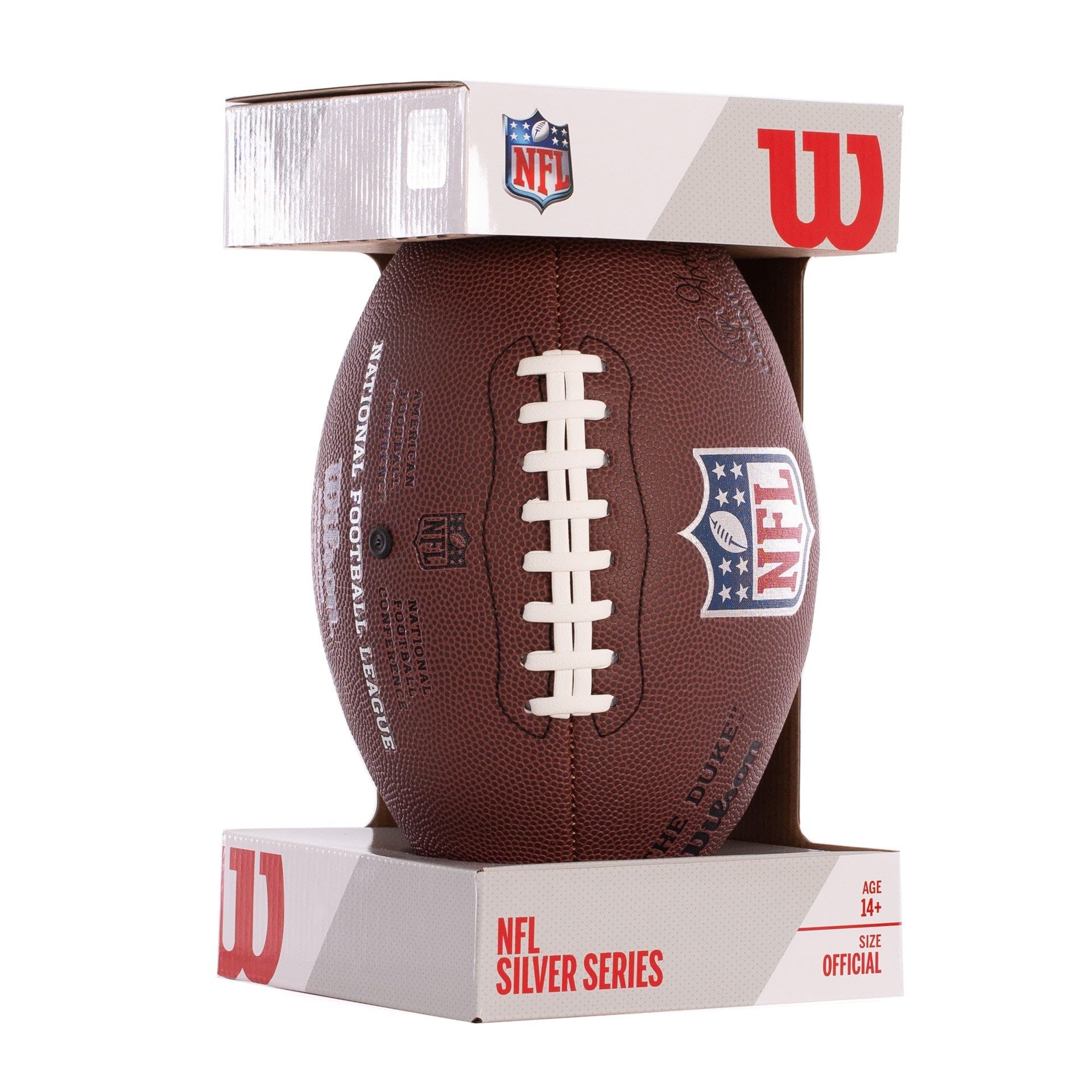 Wilson Ballon de football américain NFL Duke Réplique avec présentoir