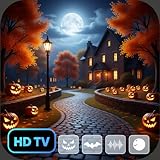 9. Easy To Install Spooky Halloween Town - Animated Screensaver for Fire TV & Tablets