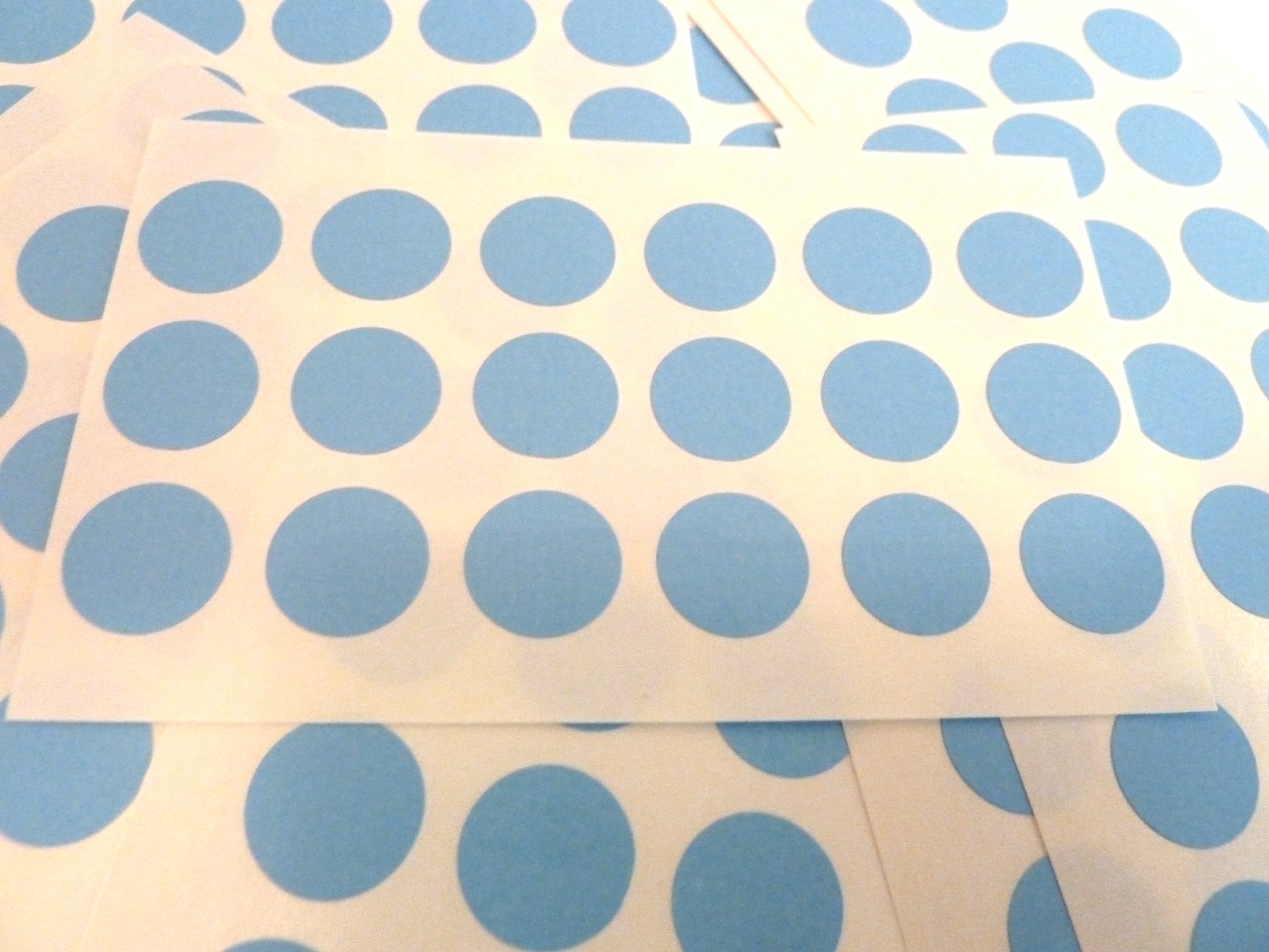 180 Etiquetas , 13mm Diameter Redondo , Gloss Transparente Claro