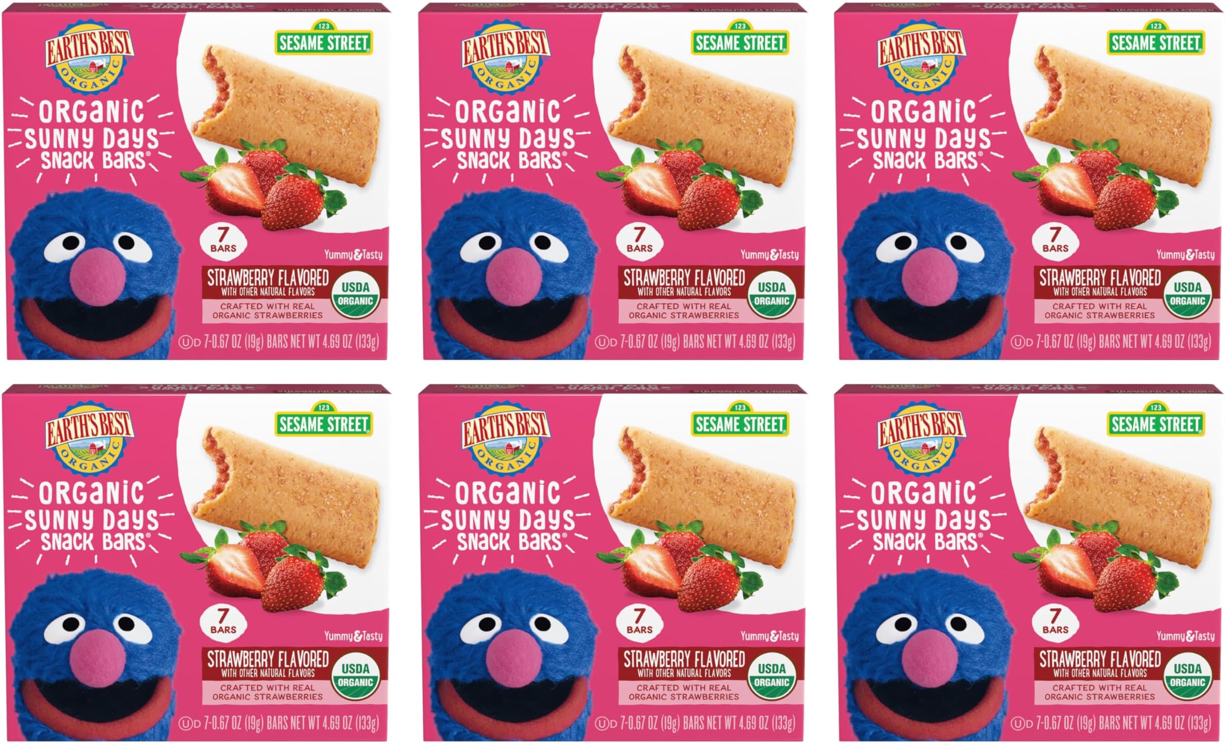 Earth's Best Organic Sunny Days Snack Bars, Strawberry