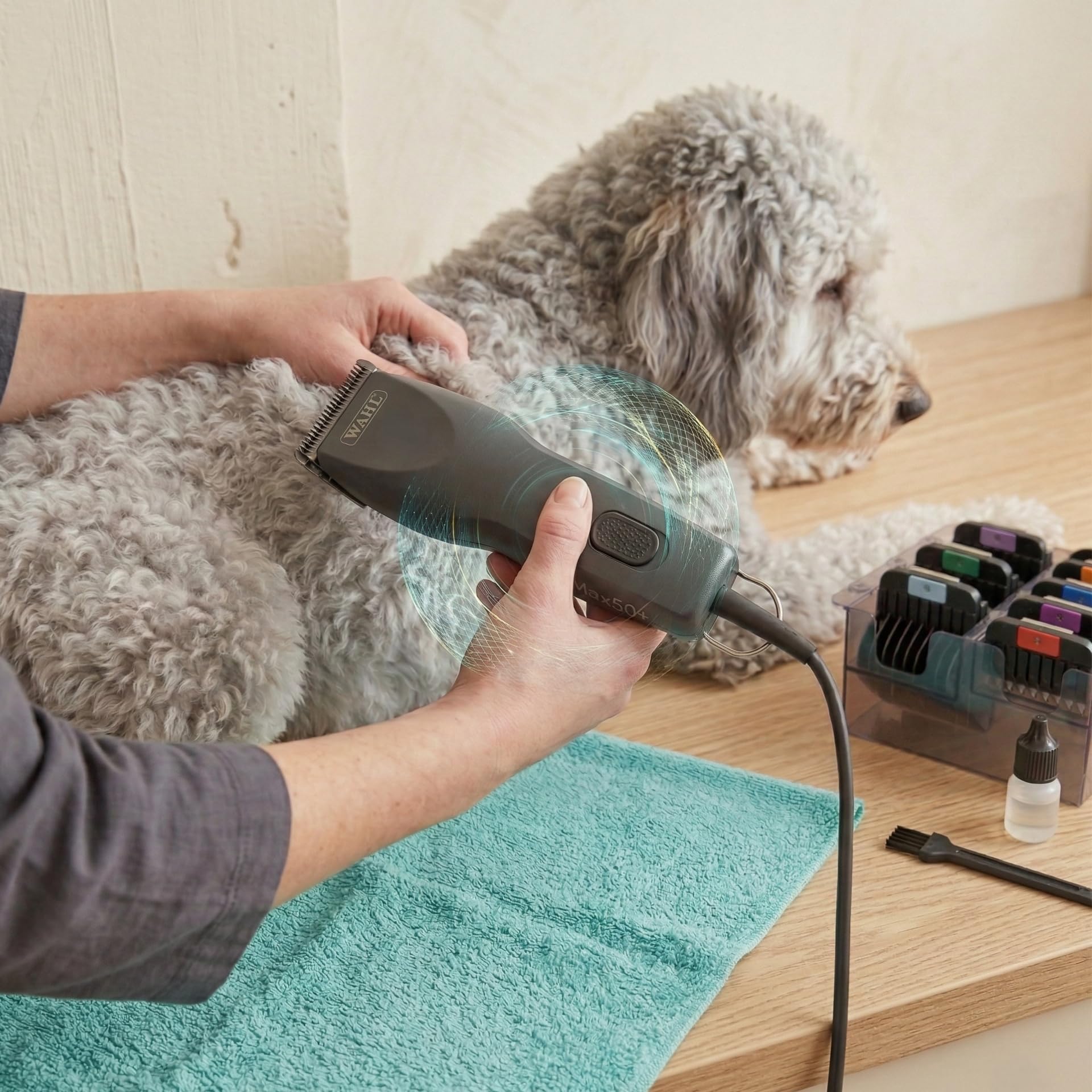 Agrarzone Edition Wahl Max 50+ tosatrice cani e gatti - Potente e silenziosa con 2 velocità, Set rialzi incluso - Moser Max 50 ideale per tutti i tipi di pelo, Professionale e made in Germany