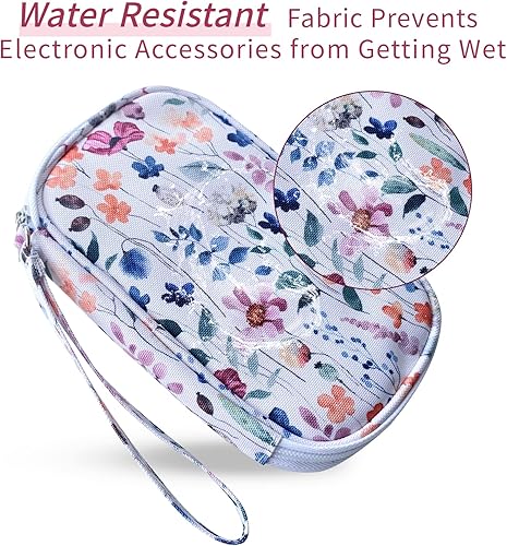Miniatura 6 de Funda organizadora de artículos electrónicos, organizador de cables, bolsa de tecnología esencial de viaje, adecuada para cargador, cable, teléfono,