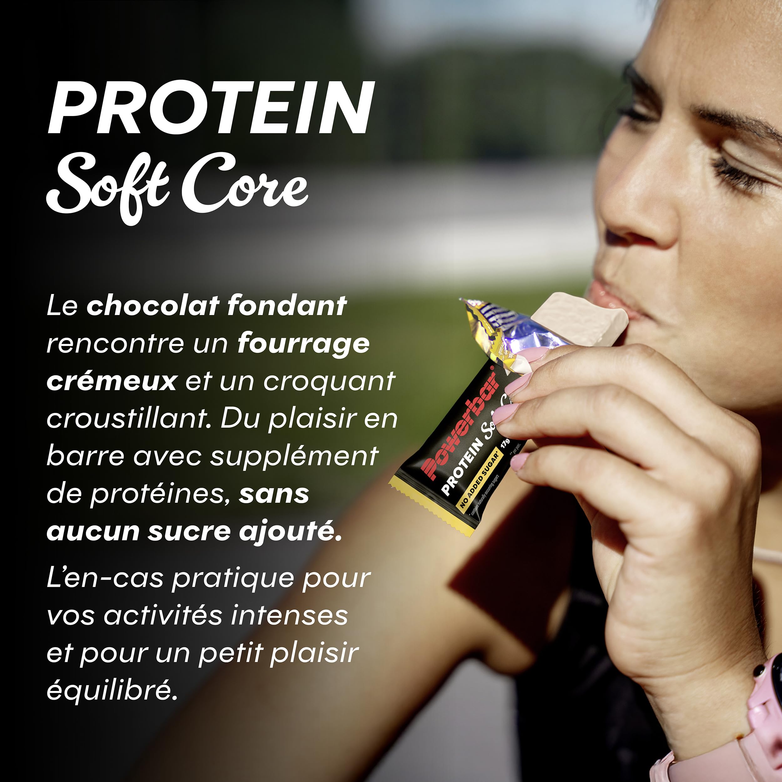 Powerbar Barres Protéinées - Soft Core - Exotic Cream - 12x48 g - Barre Protéinée Riche en Protéines et Faible en Sucres