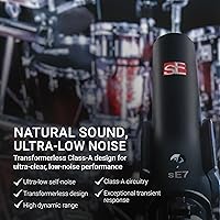 Vista 3 de SE ELECTRONICS - Micrófono de condensador cardioide de diafragma pequeño sE7 con clip
