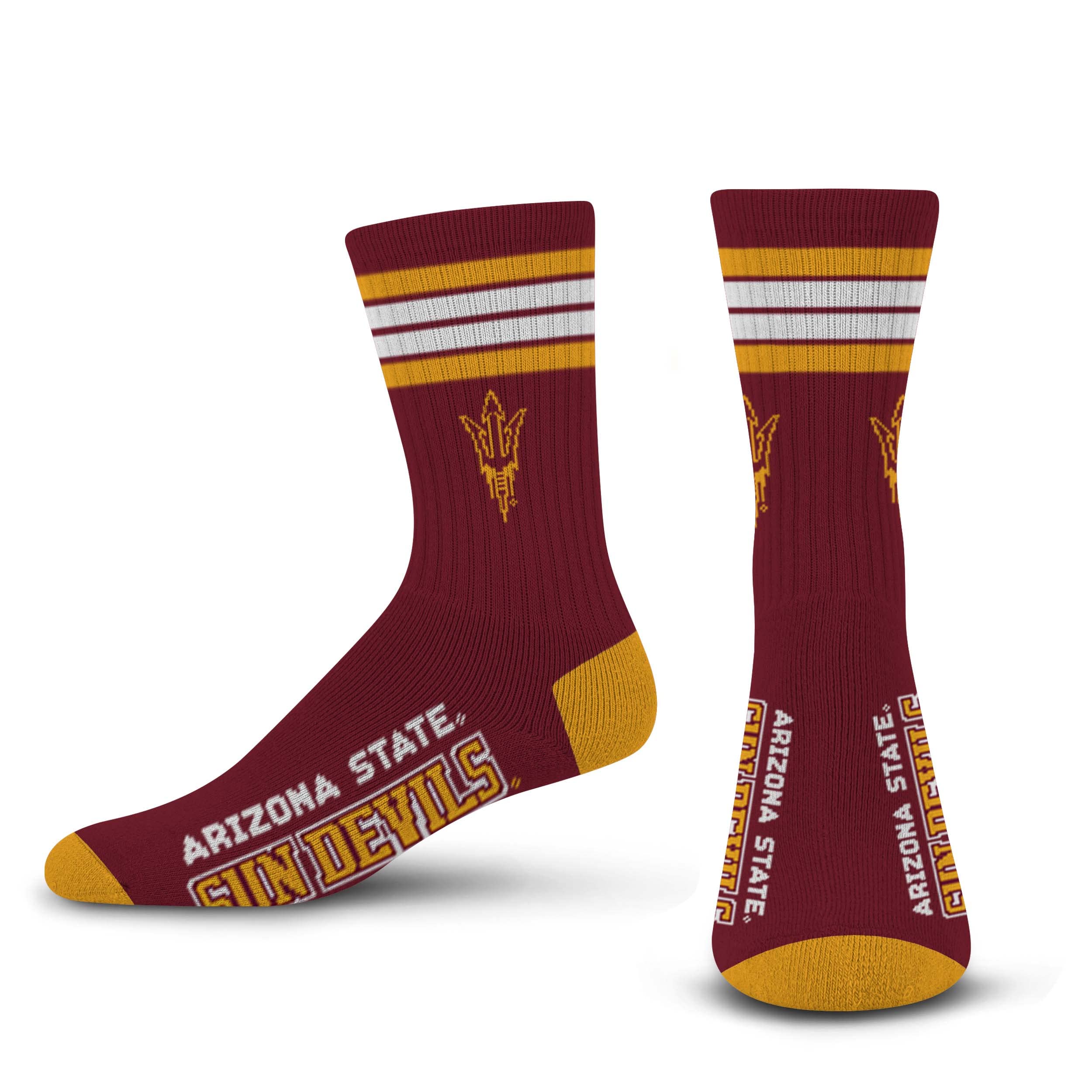 For Bare Feet FBF 4 Stripe Deuce Crew NCAA
