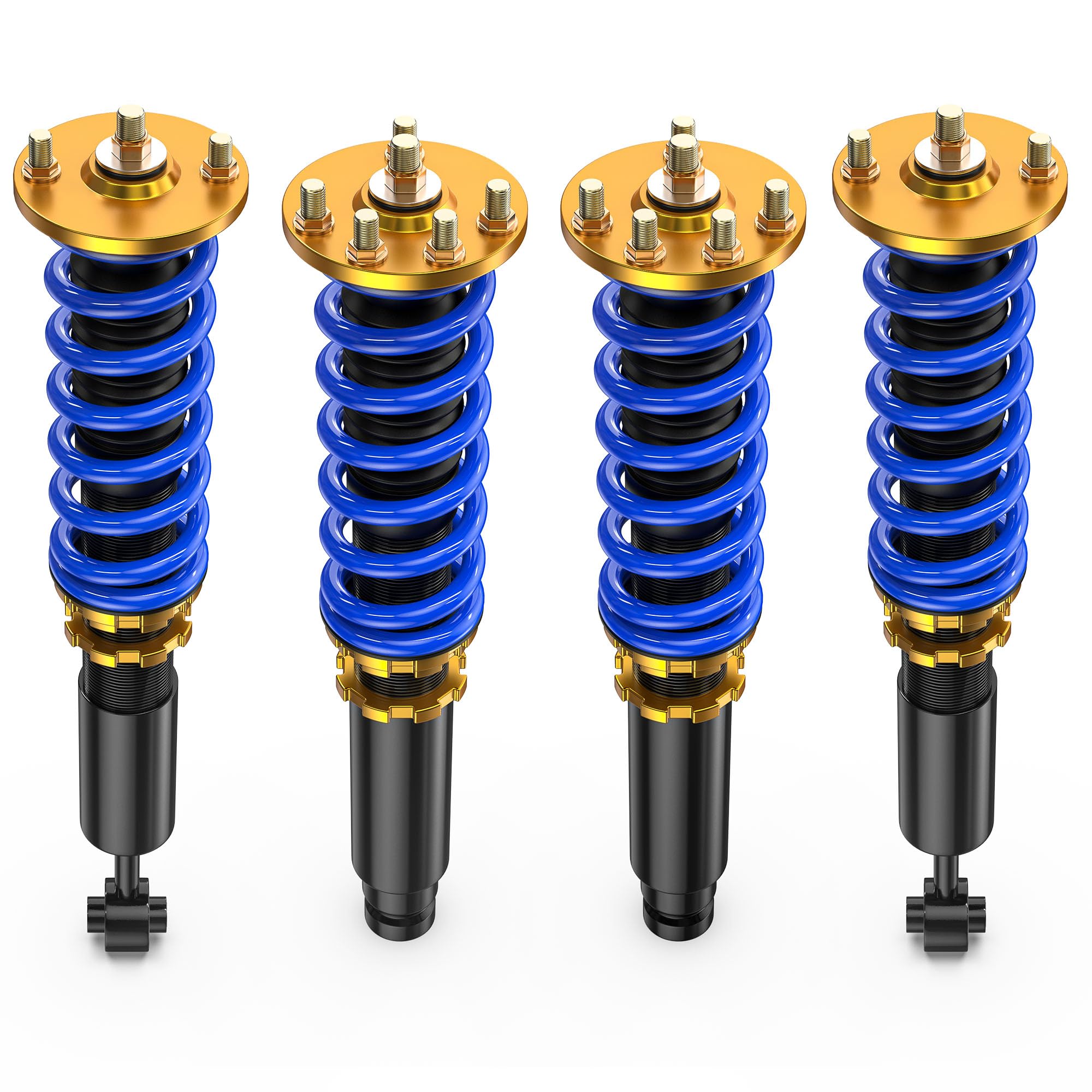MOSTPLUS Full Coilovers Struts Compatible with 2001-2003 Acura CL/1999-2003 Acura TL/1998-2002 Honda Accord Adjustable Height Shock Absorber Assembly