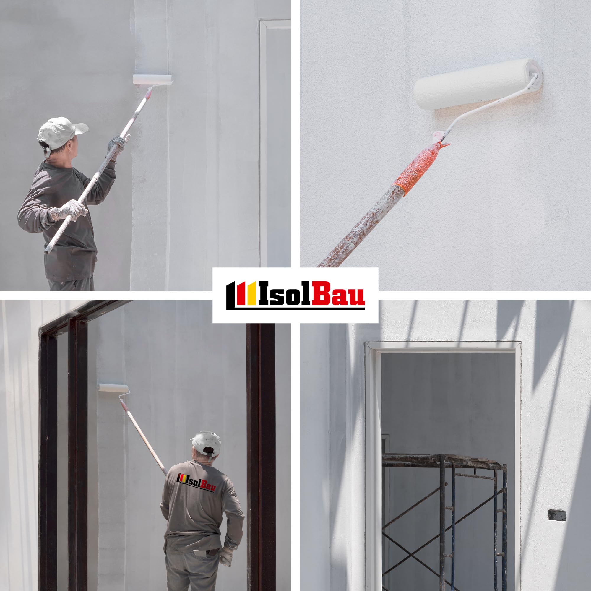 Isolbau Quarzgrund – 15 kg Grundierung für Beton & Holz, Fliesen, Keramik, Fassadenputz - Putzgrund, Fliese auf Fliese, Betongrund, Holzgrund - Wasserdicht, frostbeständig, für innen & außen