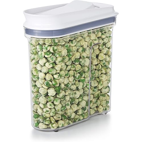 OXO Good Grips Mini All Purpose Dispenser – 1.2 Qt for Nuts and More,Clear,1.2 Qt - Nuts
