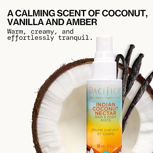 Vista 93 de Pacifica - Atomizador de fragancia corporal y perfume para el cabello Blue Moon con lavanda y grosella, sin alcohol, vegano y no testado