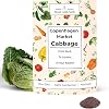 Woods Creek Seeds: Copenhagen Market Cabbage Seeds for Planting - Over 280 Heirloom Non-GMO Green Cabbage Seeds - Beginner-Friendly Vegetable Seed for Home, Indoor or Outdoor Gardeners