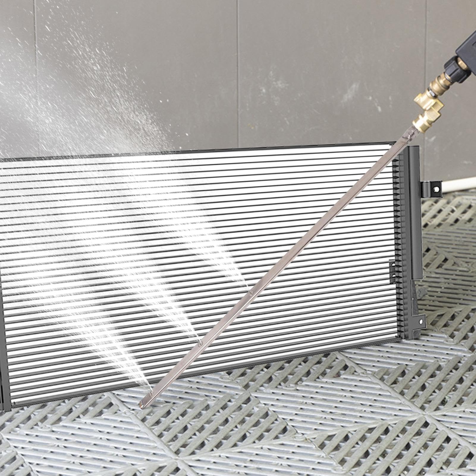 Asticello Per Pulizia Radiatori Aste per Pulizia Acqua Radiatori | Accessorio Per Pulizia Idropulitrice Serbatoio D'Acqua Per Grondaie Casa Veicoli Prato Vetri Finestre Patio