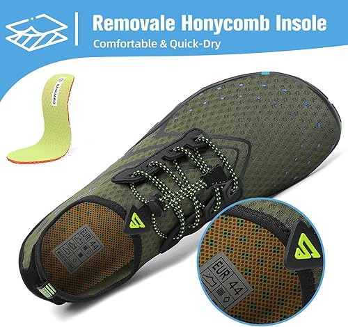 Miniatura 4 de Mishansha - Zapatos de agua para hombres y mujeres, secado rápido, para natación, buceo, surf, deportes acuáticos, piscina, playa, senderismo, yoga.