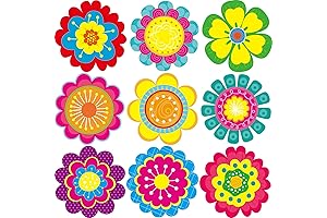 54 Vibrant Flower Cutouts for Summer and Tropical Decorations