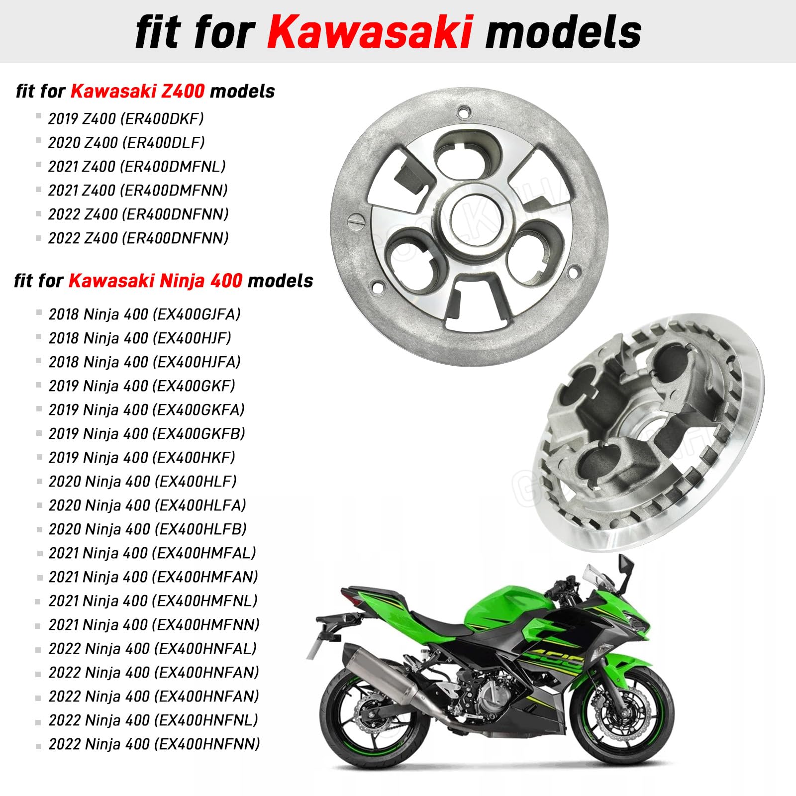 Clutch Center Inner Hub & Outer Pressure Plate Compatible with