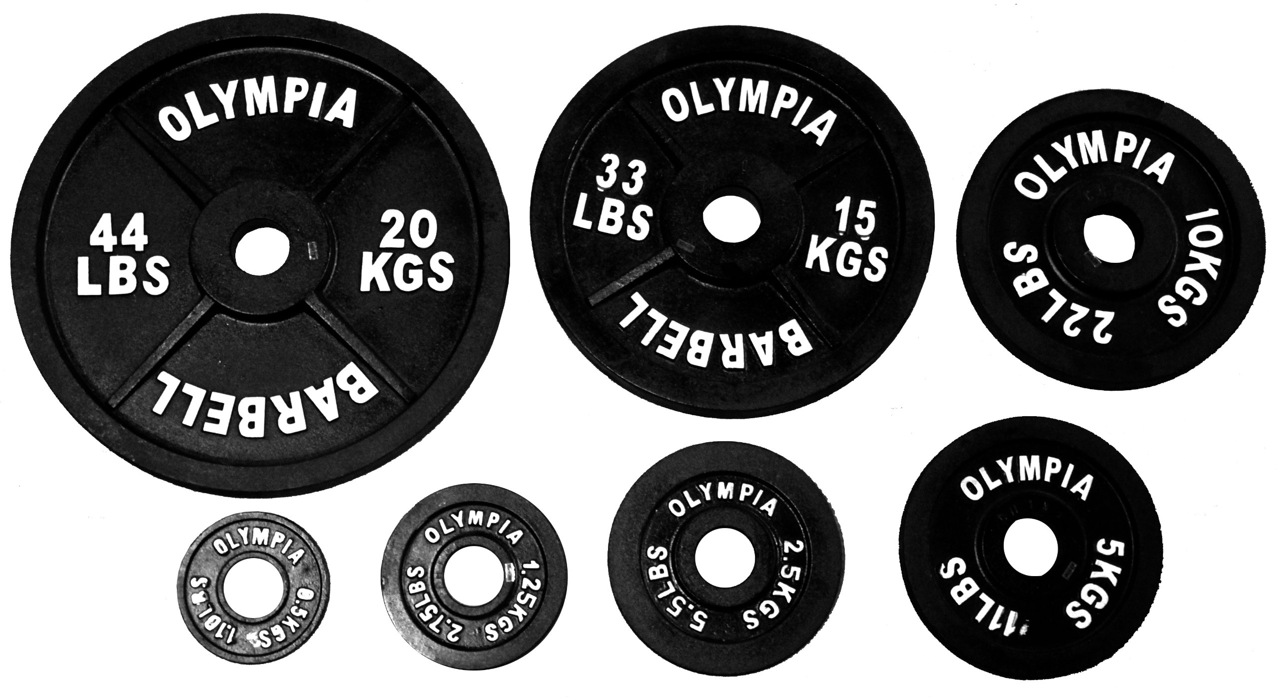 Ader Olympic 302 Lbs Black Set with Olympic Chrome Bar & Spring Collars