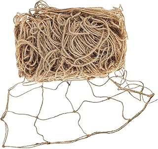 Jutenetz Ranknetz, 100% Biologisch Abbaubar, Garten Rankhilfe Netz mt grosser Maschenweite, für Gurken, Tomaten, süße Erbsen, Clematis, Rosen und Anderen Kletterpflanzen (2m x 3m)