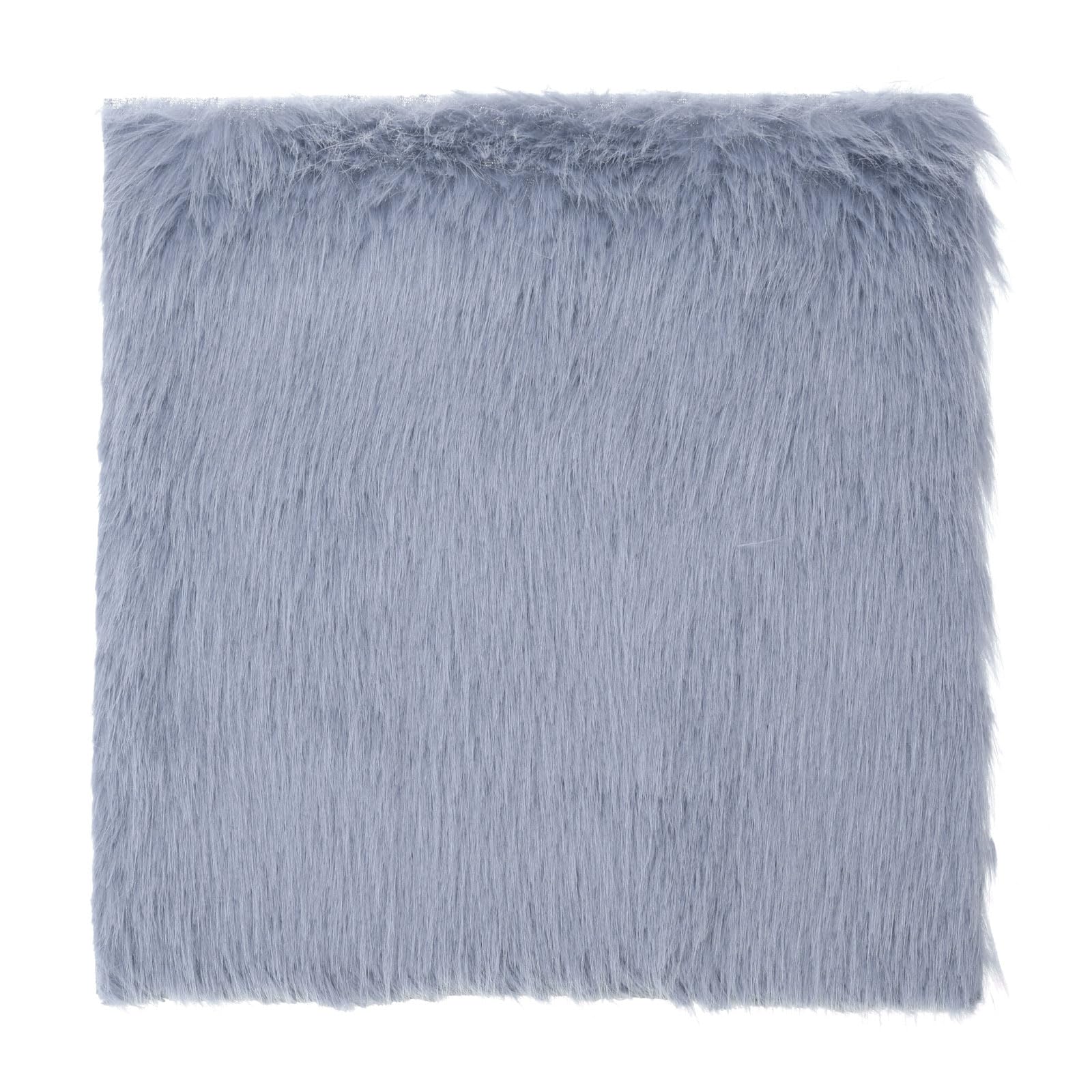 DMiotech 14"x14" Pale Blue Faux Fur Square Fabric, Fluffy Faux Fur for Crafts Gnomes, Animal Costumes, Cushions