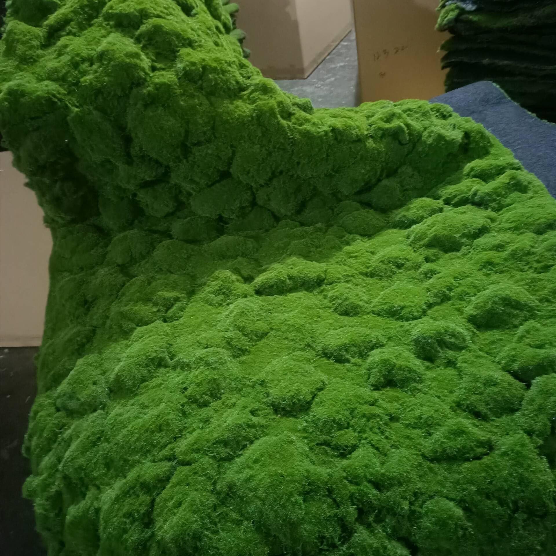Tappetino in Muschio Artificiale, Muschio Sintetico 100x100 Cm Erba Sintetica Verde Per Interni per Decorazioni Murali Artistiche Allestimenti Floreali Matrimoni(G)