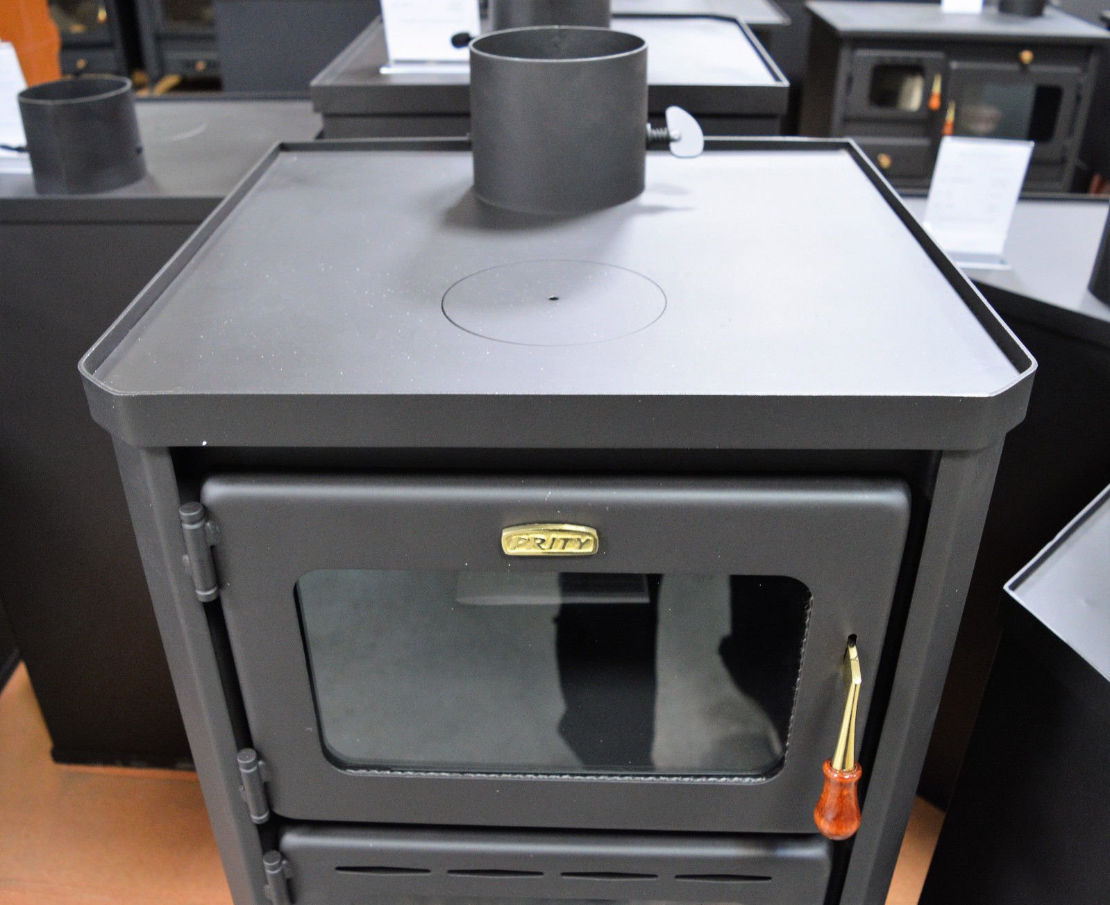 Prity Estufa de leña Fornello Cucina Camino 12kW FME
