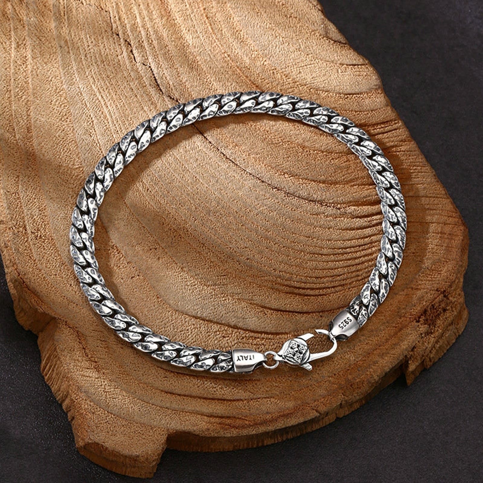Armband Sterling Silber 925er Herren Panzerkette Armband