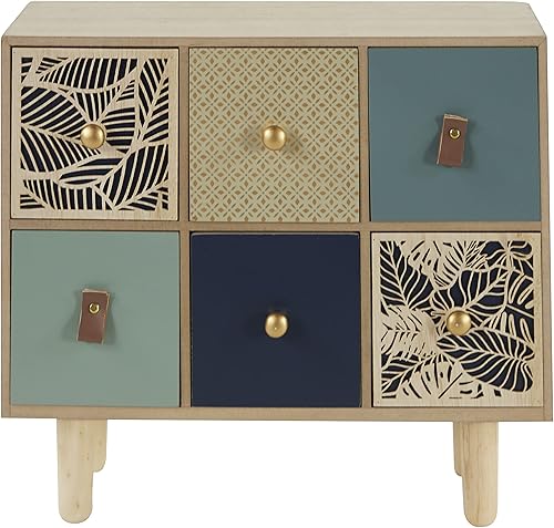 Miniatura 3 de Deco 79 Joyero, 14.0in de largo x 6.0in de ancho x 12.0in de alto, azul